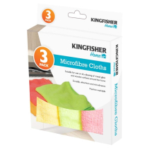 Kingfisher Home 3pc Microfibre Cloths